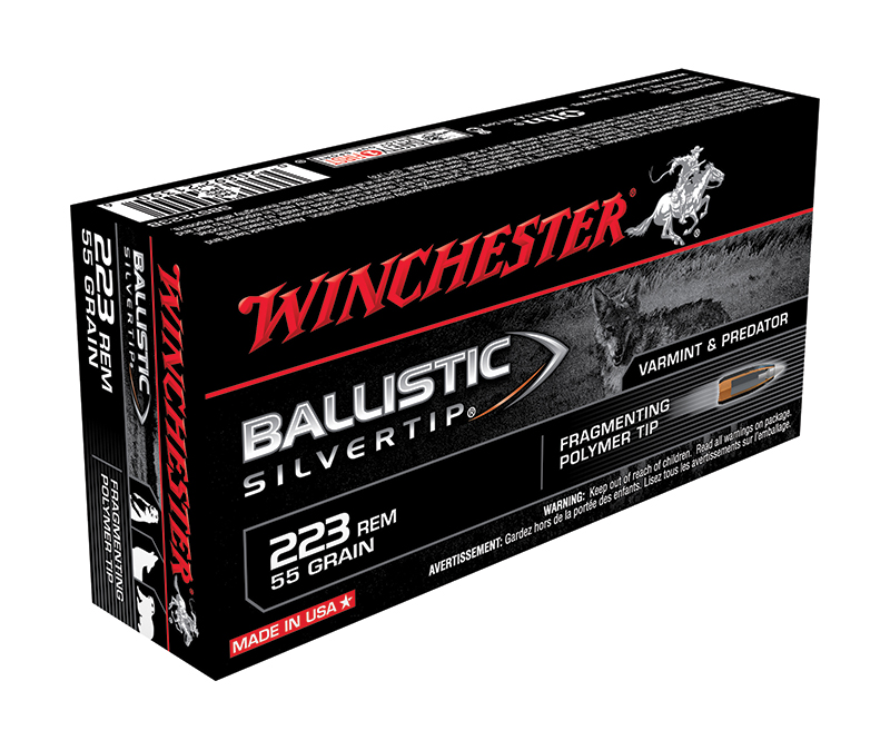 Winchester Ballistic Silvertip .223 Rem / 5.56 NATO 55 Grain Poly Tip 20 Rounds/Box