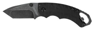 Kershaw Shuffle II Tanto Folder Knife, 2.60 in Blackwash 8Cr14MoV SS Blade