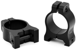 Warne V400M Vapor 1 in Low Matte Rings, Picatinny/Weaver Mount, Matte Black Finish