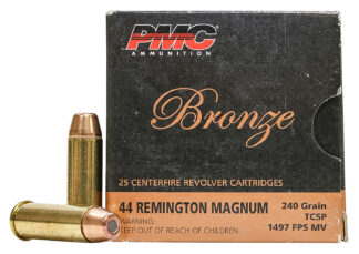 PMC Bronze .44 Magnum 240 gr Truncated Cone Soft Point 25 rd