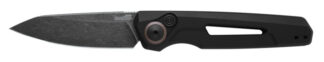 Kershaw Launch 11 Automatic Push Button Knife 2.75 in CPM 154 SS Blackwash Blade Black Aluminum Handle