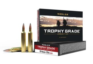 Nosler Trophy Grade Long Range .26 Nosler 129 gr ABLR Ammo, 20 Rounds Per Box