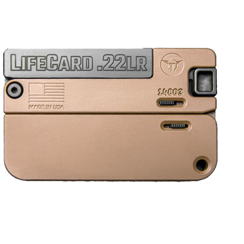 Trailblazer Firearms Lifecard .22 LR Single Action 2.5 in Barrel Barrett Brown Polymer Handle