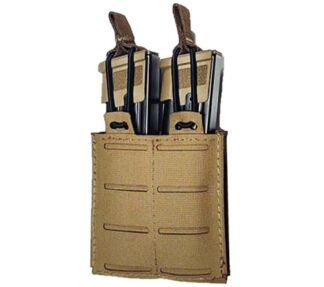 Tac Shield RZR MOLLE Double Pistol Pouch Coyote