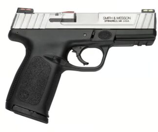 Smith & Wesson SD40 VE Semi-Auto Pistol, .40 S&W, 4 in, 10+1, HiViz Fiber Optic, Stainless/Black