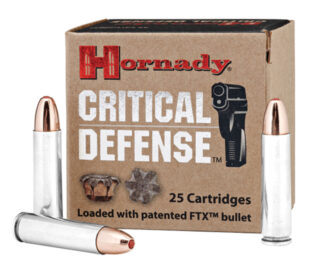 Hornady Critical Defense 30 Carbine 110 gr FTX FlexTip, 25 Rounds Per Box
