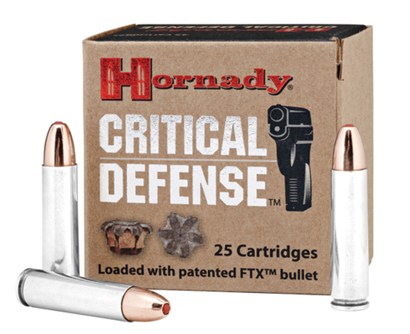 Hornady Critical Defense 30 Carbine 110 gr FTX FlexTip, 25 Rounds Per Box