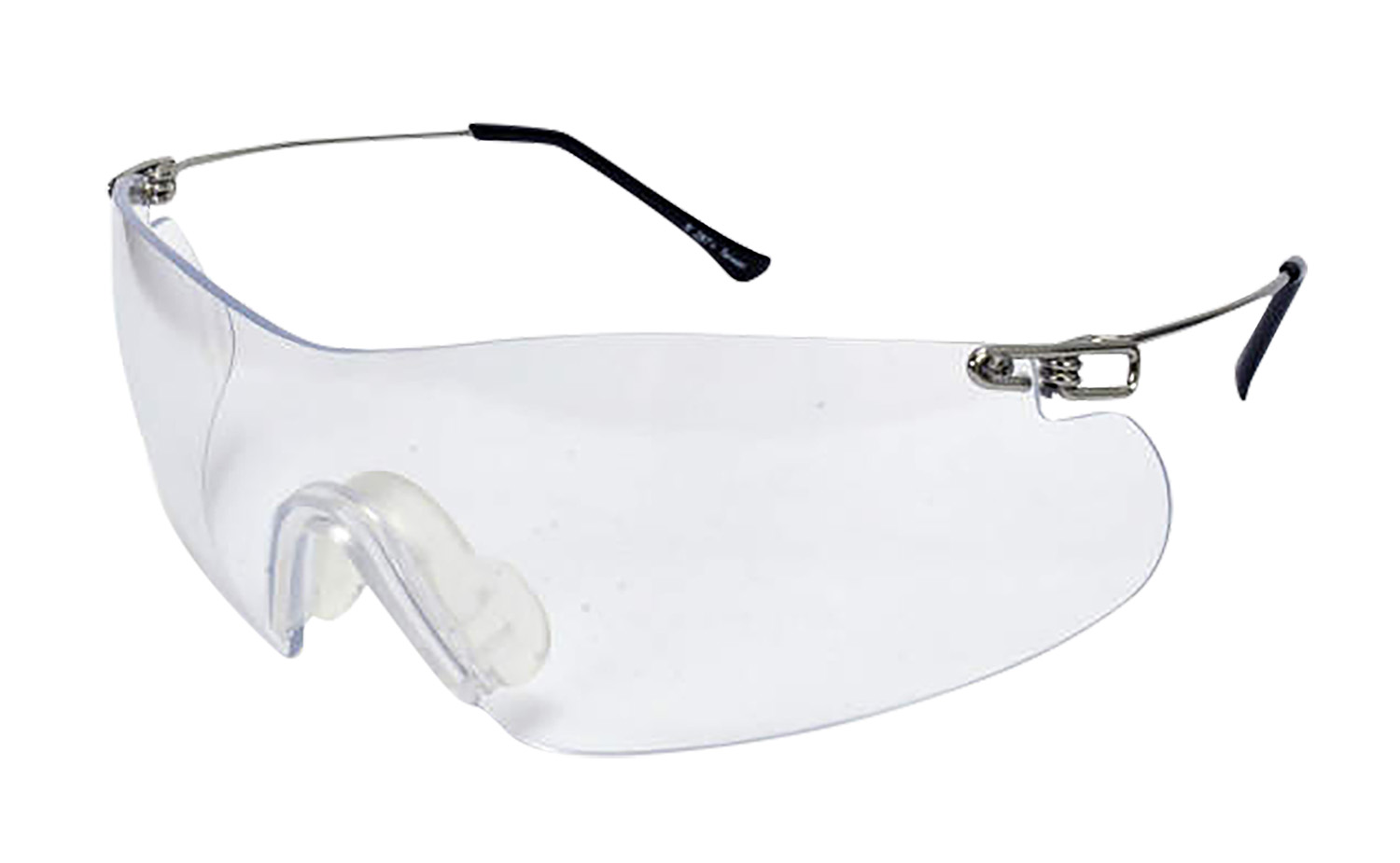 Radians Clay Pro CP5710CS Shooting Glasses Clear Lens Silver Frame