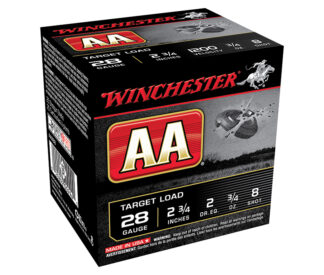 Winchester AA Target Load 28 Gauge 2.75 in 3/4 oz #8 Shot, 25 Rounds