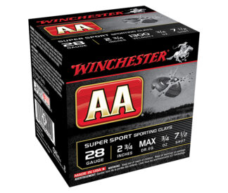Winchester AA Super Sport Sporting Clays 28 Gauge 3/4 oz #7.5 Shot 25 Rounds