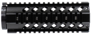 Aim Sports MT060 AR-15 Carbine Length Free-Float Quad Rail, 7 in, Black Anodized Aluminum