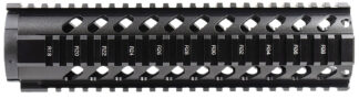 Aim Sports MT061 AR-15 Mid-Length Free Float Quad Rail Handguard, 10 in, Aluminum, Black Anodized