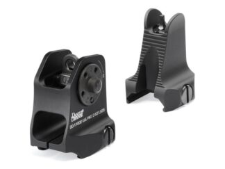 Daniel Defense Fixed Front/Rear Sight Set, 2 MOA, Black Hardcoat Anodized