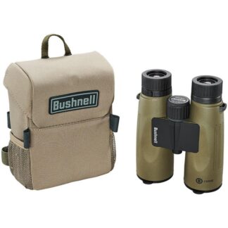 Bushnell Prime 12x50 Binoculars with Vault Combo Pack, Green Roof Prism