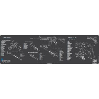Cerus Gear Magnum XXL AR-15/Glock Combo Cleaning Mat, 14 x 48 in, Gray
