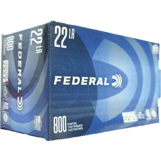 Federal Champion .22 LR 40 gr Lead Round Nose (LRN) Ammunition, 800 Rounds Per Box