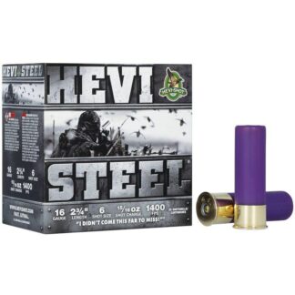 Environ Metal HEVI-Steel 16 Gauge 2-3/4 in 15/16 oz #6 Steel Shot, 25 Rounds