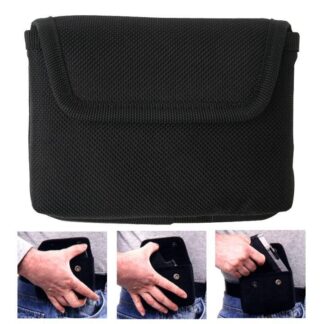 Bulldog Cases BD841 .380 Auto Cell Phone Holster, OWB, Black, Ambidextrous