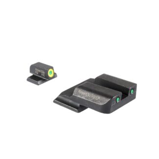 Ameriglo Trooper Tritium Sight Set for S&W M&P, Green Rear/LumiGreen Front