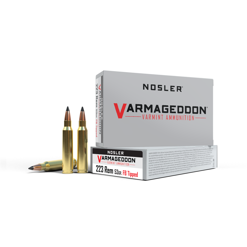 Nosler Varmageddon .223 Rem 53 gr FB Tipped, 20 Rounds