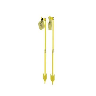 AOB AR500 Target Post, 70 in Assembled Length, Black/Yellow