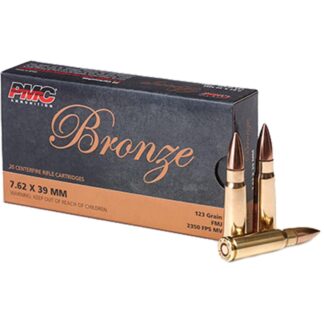 PMC Bronze 7.62 x 39mm 123gr FMJ Centerfire Rifle Ammunition (20 Rounds)