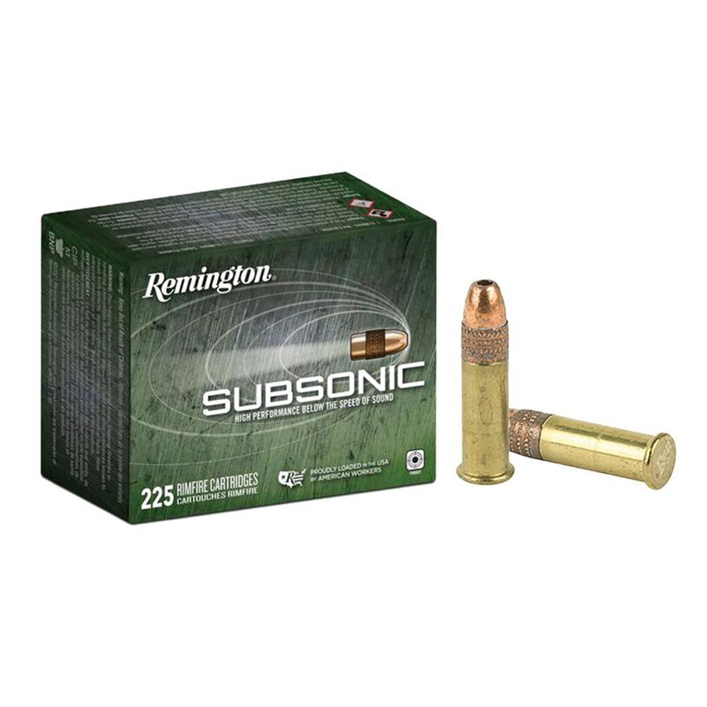 Remington Subsonic Rimfire .22 LR 40 gr HP 225-Round Box
