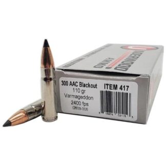 Underwood Ammo Varmageddon .300 AAC Blackout 110gr PT 2400 fps 20 Rounds