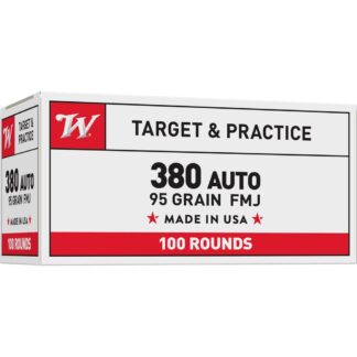 Winchester USA Target .380 ACP 95 gr FMJ 100 Rounds
