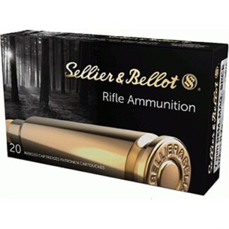 Sellier & Bellot SB7A 7mm Remington Magnum 173 gr Soft Point, Brass, 20 Rounds Per Box