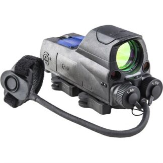 Meprolight MOR PRO 1x 30 mm 4.3 MOA Green Dot Reflex Sight with Laser/IR, Picatinny Mount, Black