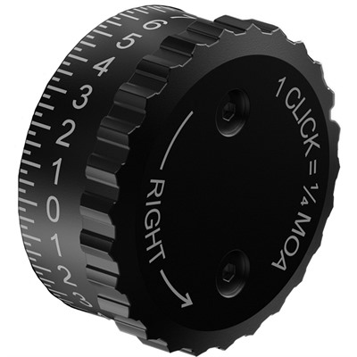 Burris Synergy Advanced Exposed Windage Knob, Matte Black Aluminum, 0.875'' Length