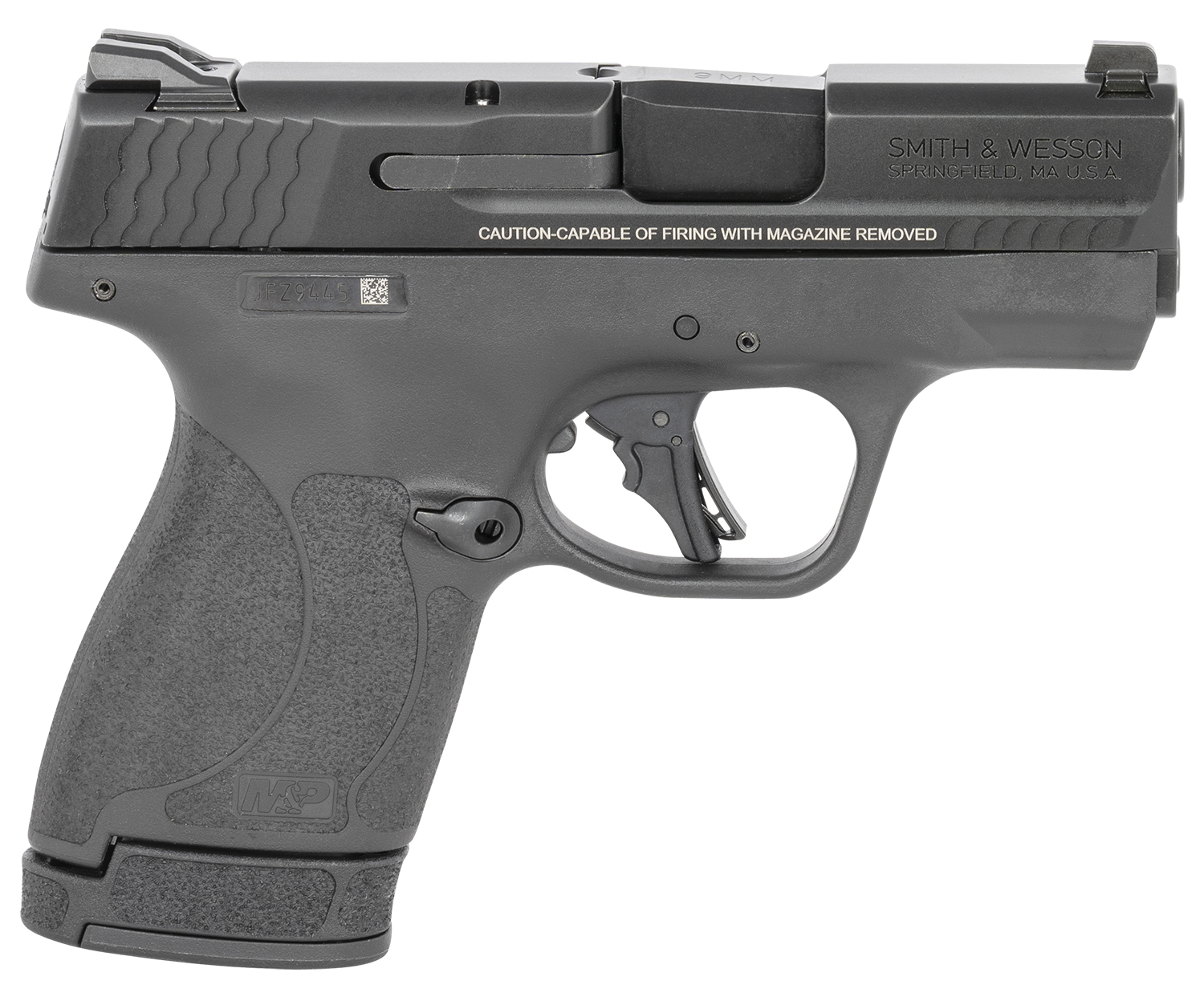 Smith & Wesson M&P Shield Plus 9mm Semi-Auto Pistol, 3.1 in, 13+1, Matte Black Polymer