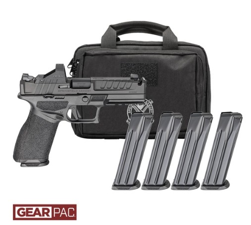 Springfield Armory Echelon 4.5F Comp Gear Pac 9mm Semi-Auto Pistol, 4.5 in, Black