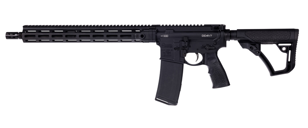 Daniel Defense DD4 V7 5.56 NATO AR Semi-Auto 16 in, 32-Round, M-LOK Rail, Black