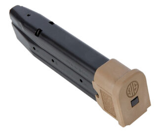 Sig Sauer P320/M17 9mm Luger 21-Round Extended Magazine, Black/Coyote Steel