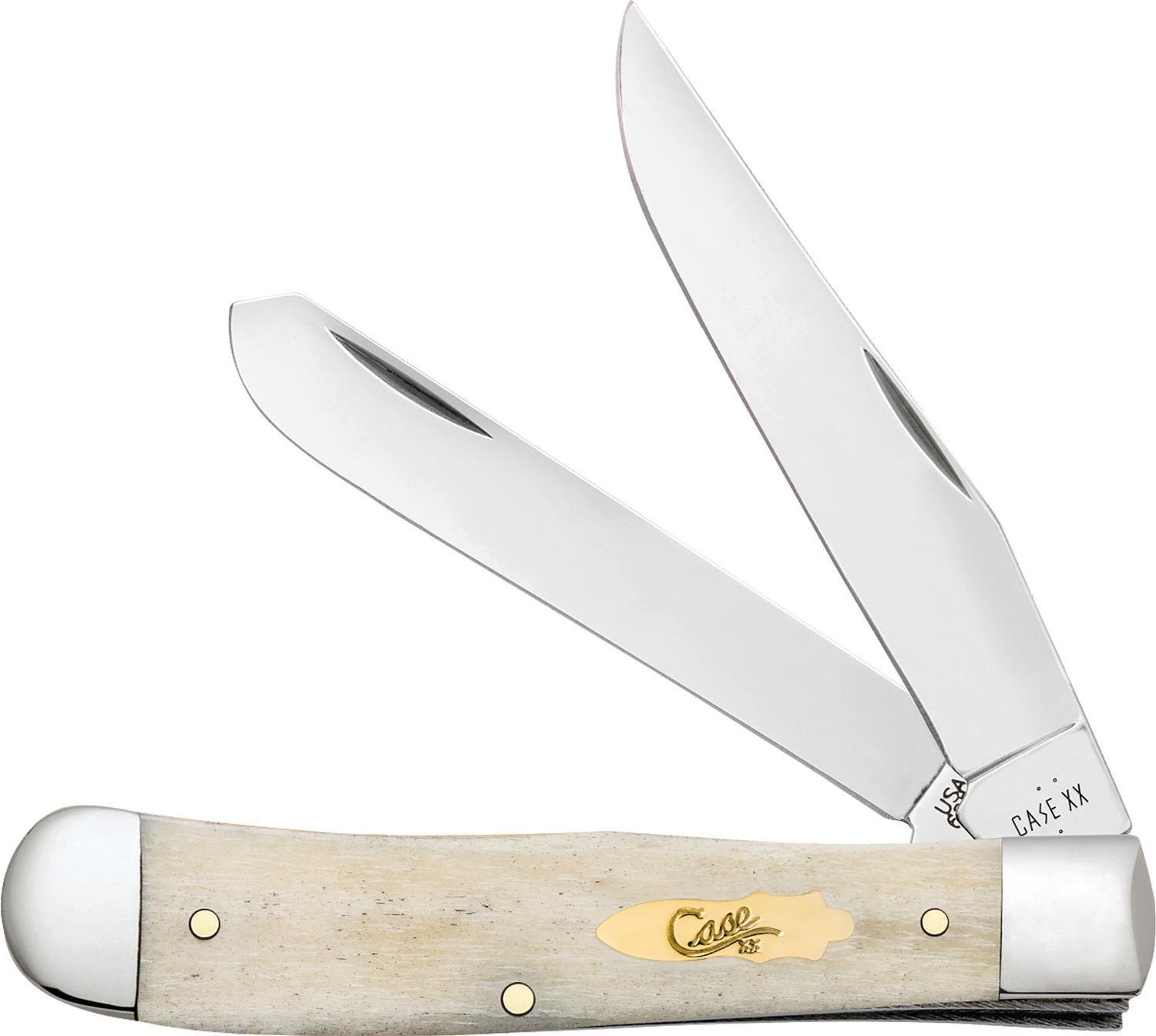 Case Trapper Natural Bone Smooth Natural Bone 3.25in Clip Point 3.27in Spey