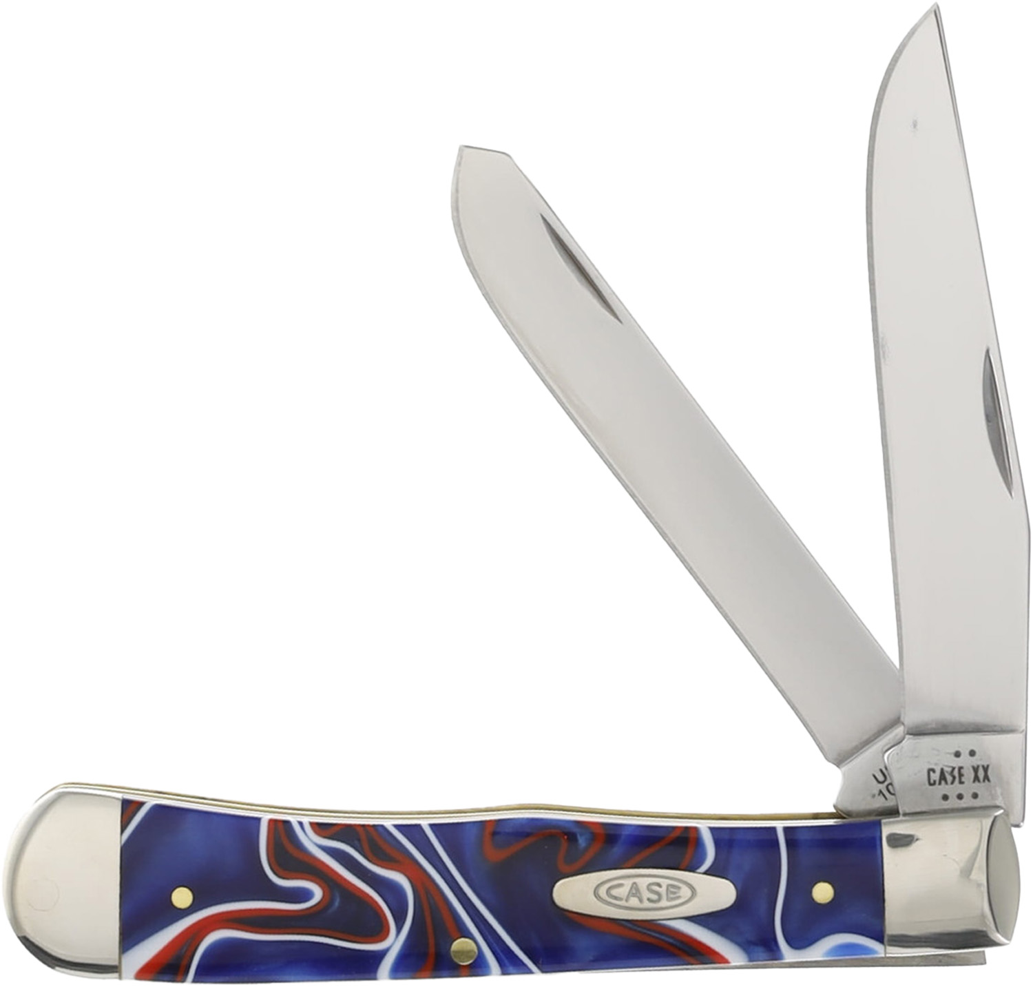 Case CAE Trapper Patriotic Kirinite Clip Point Spey