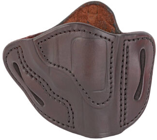 1791 Gunleather RVH1 OWB J-Frame Revolver Holster, Signature Brown, Right-Hand, Belt Slide