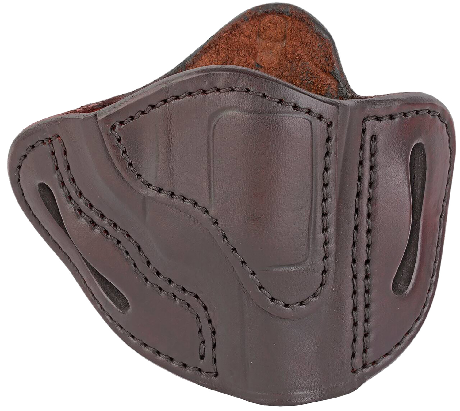 1791 Gunleather RVH1 OWB J-Frame Revolver Holster, Signature Brown, Right-Hand, Belt Slide