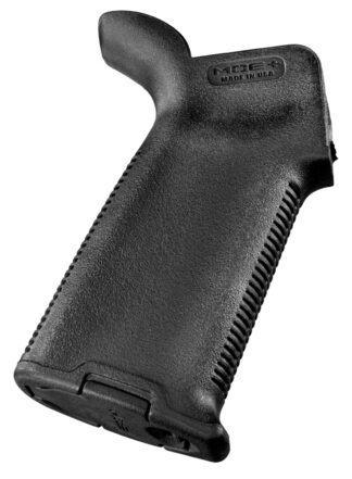 Magpul MOE+ Rifle Grip, Black Polymer with Overmolded Rubber, Fits AR-15/M4