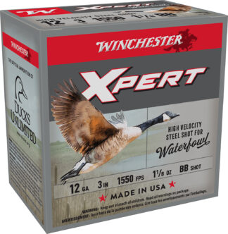 Winchester Super-X Xpert 12 Gauge 3 in #BB Steel Shot 1-1/8 oz, 25 Rounds Per Box