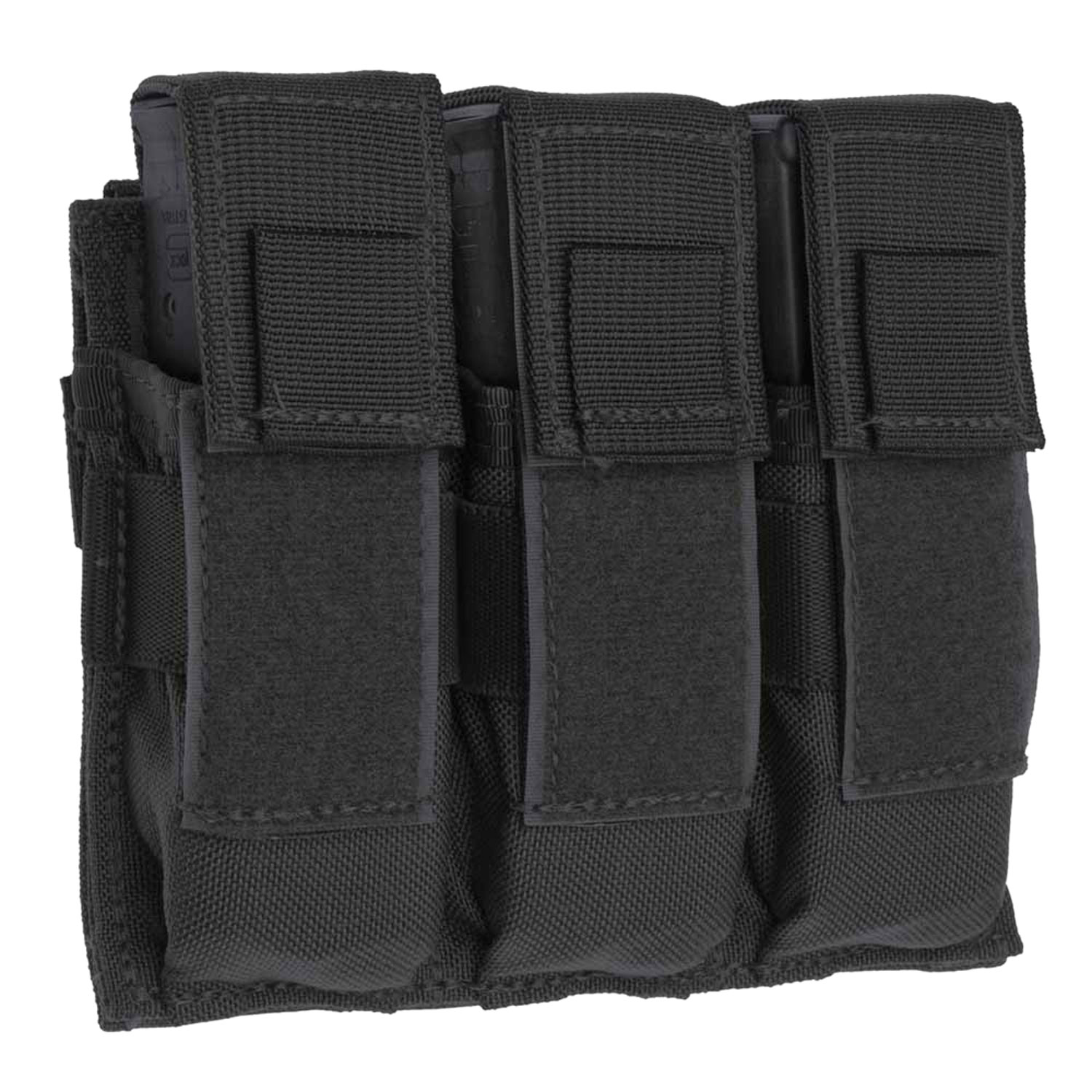 Tac Shield T3603BK Triple Universal Pistol MOLLE Pouch, Black