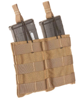 Tac Shield Speed Load Double Rifle MOLLE Pouch, Coyote