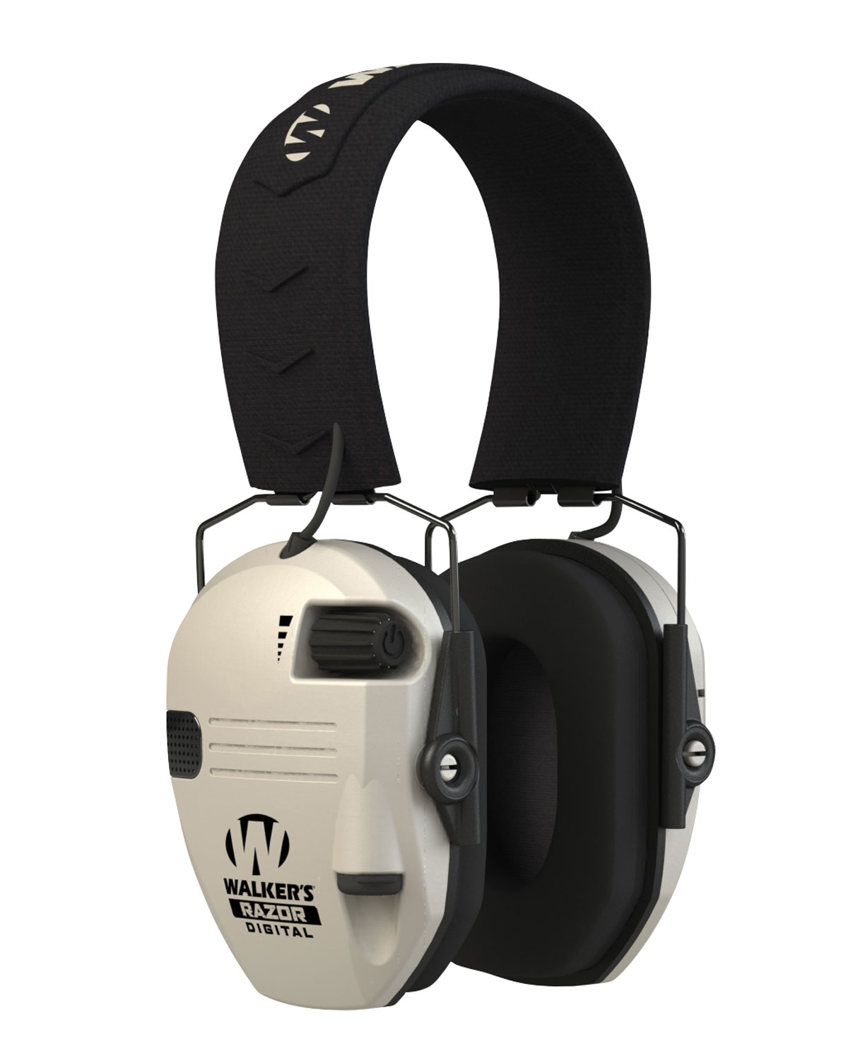 Walkers Razor Pro Digital Electronic Earmuff 23 dB Over-the-Head Bone/Black Polymer
