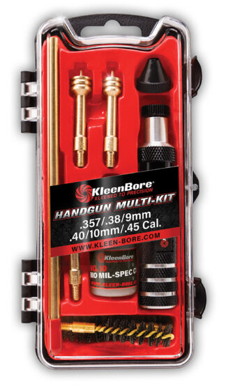 Kleen-Bore HMK3845 Multi-Pistol Cleaning Kit for .357/.38/9mm/.40/10mm/.45