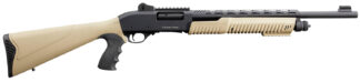 Charles Daly 301 Pump Action 12 Gauge 18.5 in Barrel 5+1 Rounds Fiber Optic Sights Flat Dark Earth/Black