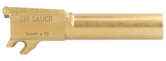 Sig Sauer P365 9mm Non-Threaded Replacement Barrel, 3.1 in, Gold Titanium Nitride Steel