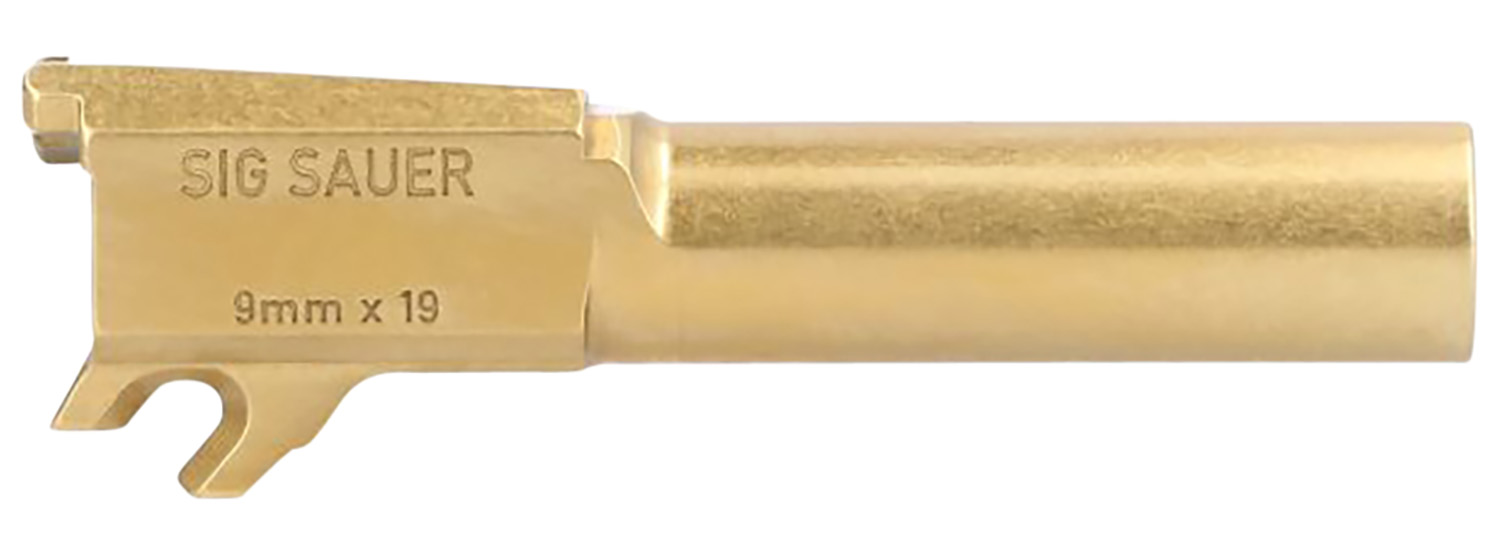 Sig Sauer P365 9mm Non-Threaded Replacement Barrel, 3.1 in, Gold Titanium Nitride Steel