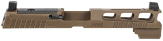 SIG Sauer P320 PRO-CUT 9mm Slide Assembly, PVD Coyote Brown, XRAY3 Suppressor Sights